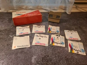 Vintage Sawyers Viewmaster B And Lot Of View Cards Disneyland Yosemite Mexico - Picture 1 of 9