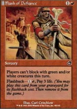 1x Flash of Defiance - Foil NM, English MTG Torment