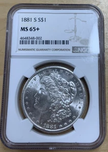 1881-S $1 Morgan Silver Dollar NGC MS 65+ (Plus) - Picture 1 of 2