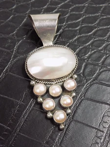 Original Navajo Anhänger Brosche Ganado Sterling Silber American Nativo Arts - Picture 1 of 10