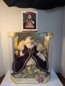 Happy Holiday Barbie Special Edition 1996 & MINI HALLMARK ORNAMENT  ***NRFB**** - Picture 1 of 7