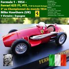 1/43, 1954 F1 Ferrari 625 #11 Hawthorn 2e GP Grande Bretagne, IXO, Neuf