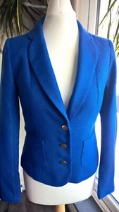 FOREVER 21 ESSENTIALS Damen Smart Blau Blazer 3 Goldknöpfe Größe Small - Bild 1 von 5