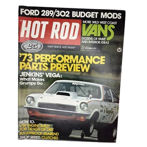 Hot Rod Magazine Original Vintage December 1972 Jenkins Vega West Coast Vans - Picture 1 of 4