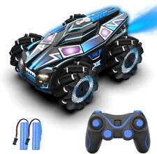 Remote Control Car for Kids LED RC Car Double Sided Rotating 360Flips.ONLY BLUE