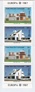 Cipro Turchia 1987 Yvert C190 Europa CEPT Architettura MNH VF - Foto 1 di 2