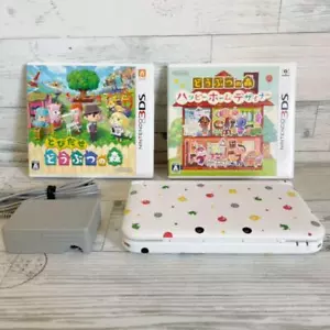 Nintendo 3DS Animal Crossing Limited Consola versión japonesa cargador y juegos - Imagen 1 de 3