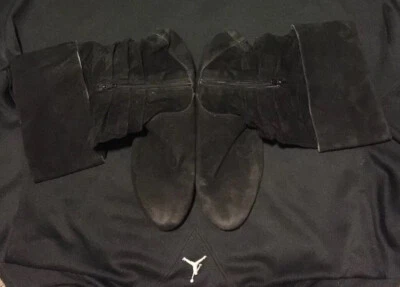 Botines para mujer Bumper negros imitación gamuza cremallera hebilla acanalados talla 8,5 Foto 1 de 4