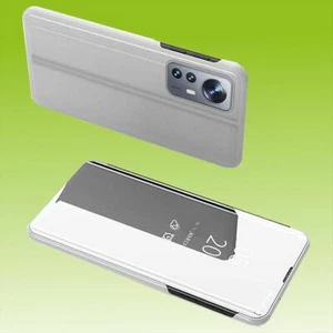 Für Xiaomi 12 / 12X Smart Cover Clear View Hülle Handy Tasche Etui Case Silber - Bild 1 von 1