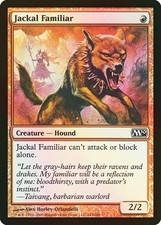 Mtg-jackal familiar nm foil english m10 jackal familiar