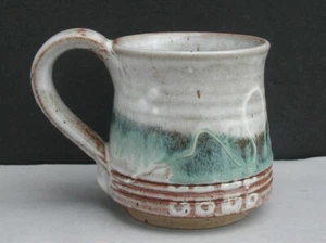 RICHARD TUCK (Clyde Burt apprentice) Indiana Studio Pottery 4" Coffee Mug - Picture 1 of 4