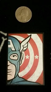 captain america sticker ** cartoon face sticker ** comic book sticker - Picture 1 of 1