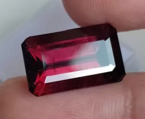 10 Cts Natural Pink Tourmaline Octagon Cut Certified Rare Quality Loose Gemstone - Picture 1 of 8