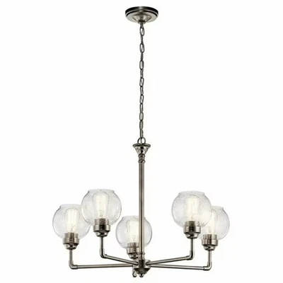Kichler Lighting Niles 5 Light 26" Antique Pewter Chandelier 43993 AP - Image 1 of 3
