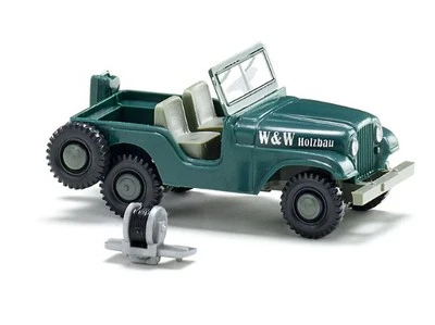 WIKING 001103 Scala HO Jeep (W & W Holzbau) 1952-68 - Immagine 1 di 3
