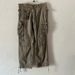 Polo Ralph Lauren 90s Military Multi-Pocket Cargo Pants Women’s Sz 10 Khaki - Picture 1 of 15
