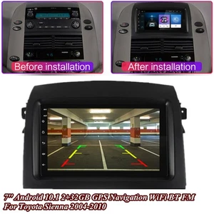 Android 10.1 2+32GB Stereo Radio GPS Navigation FM WiFi For Toyota Sienna 04-10 - Picture 1 of 12