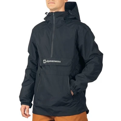 Alpine Swiss Hombres Anorak Snowboard Chaqueta Impermeable A Prueba de Viento Invierno Deporte Shell Foto 1 de 4
