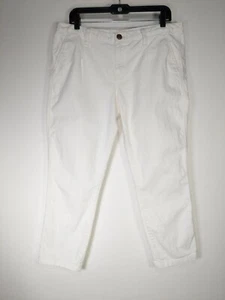 Gap Size 12 White Denim Pocket Capri Jeans - Picture 1 of 9