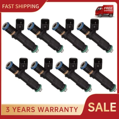 Set of 8 Fuel Injectors For Lincoln Mark LT 5.4L V8 Navigator 5.4L V8 2006 2007 Foto 1 de 4