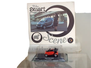 THE SMART SCENE BOOK + DEL PRADO 2003 SMART CITY CABRIO 1:43 DIECAST MODEL M/B - Picture 1 of 9