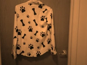 Blusa abotonada con estampado de perro talla S sin marca para mujer NUEVA - Imagen 1 de 2