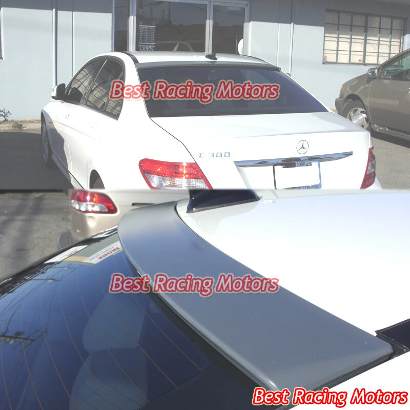 Para 2008-2014 Mercedes-Benz W204 Classe C Sedan Estilo Lor Asa Spoiler de Teto (ABS) - Imagem 1 de 1