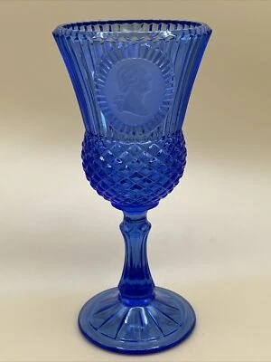 Винтажное синее кобальтовое стекло Avon Fostoria George Washington - Изображение 1 из 4