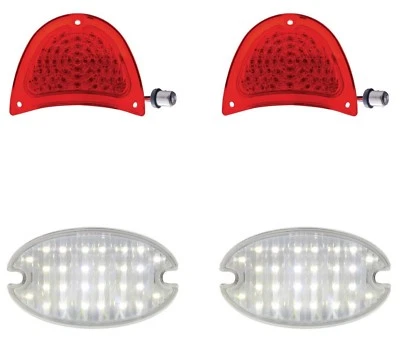 United Pacific LED Tail Light & Back Up Light Set 1957 Chevrolet Bel Air 150 210 - Image 1 of 4