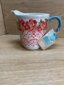 Pioneer Woman 4 Cup Measuring Cup Vintage Floral New - Picture 1 of 5