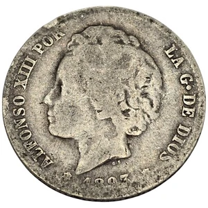 ESPAÑA. ALFONSO XIII. 1 PESETA. PGL. 1893. - Imagen 1 de 2