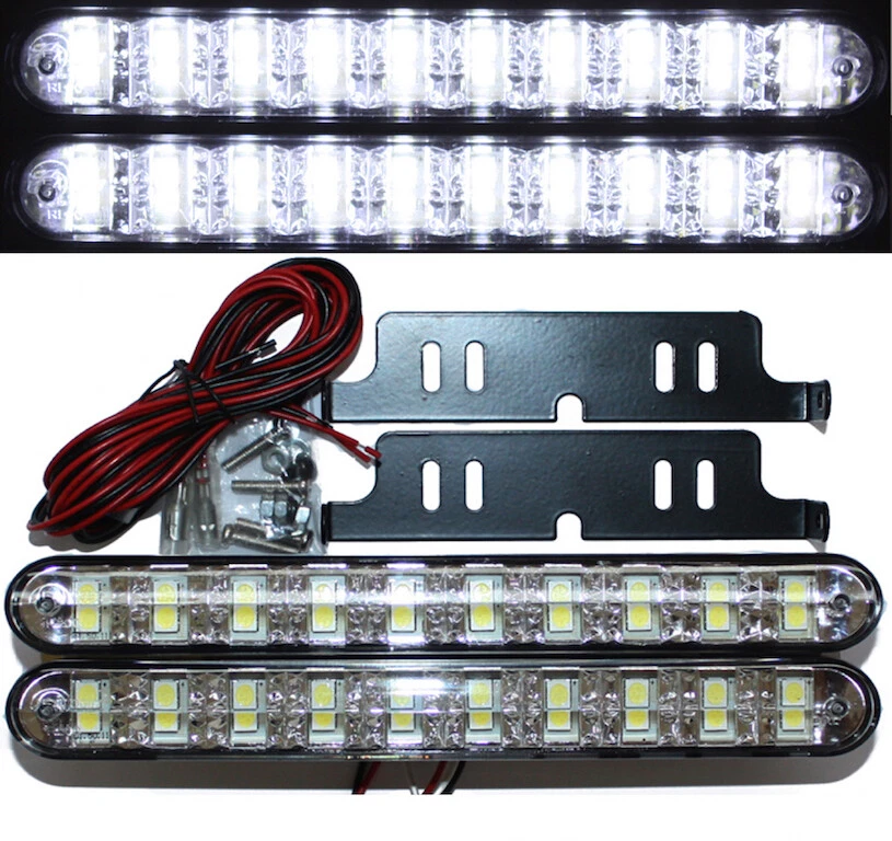 LED Tagfahrlicht Dimm-Modus 20SMD Dimmung E-Prüfzeichen E4 R87 Tagfahrlicht TFL - Bild 1 von 1