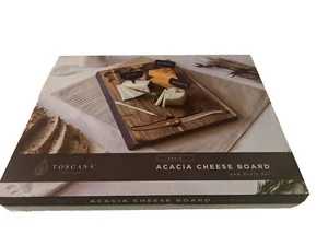 Picnic Time Legacy Delio Acacia Cheese Board and Tools Set - New - Picture 1 of 4
