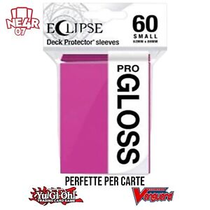 Ultra Pro 60 Bustine Protettive Gloss Sleeves Small Eclipse Per Yu Gi Oh Fucsia