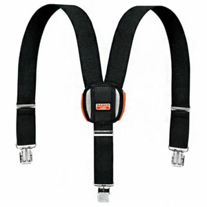 Bahco Work Braces Black Padded Adjustable Heavy Duty Trouser Clips Work Braces - Picture 1 of 1