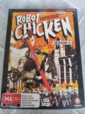 Robot Chicken : Season 6 (DVD, 2012) Brand New & Sealed 2 Discs Reg 4 - Image 1 of 2