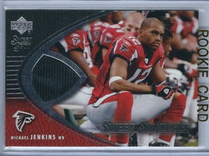 Tarjeta de camiseta de novato Sweet Spot Football 2004 Michael Jenkins Falcons Sweet Swatch - Imagen 1 de 2