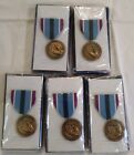 5 GENUINE U.S. FULL SIZE MEDALS: HUMANITARIAN SERVICE 1994 - MINT IN BOXES