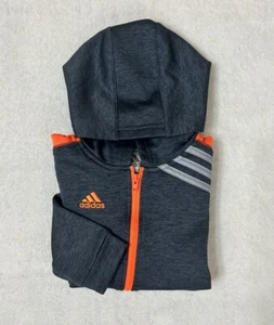 🍃Adidas Boys Long Sleeve Fleece Full-Zip Hoodie /Size: 5Y - Picture 1 of 5