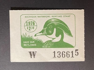 Michigan State Revenue - 1976 First of State Duck Stamp #MI-1 - MNH matte gum MI - Picture 1 of 1