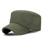 Men Women Flat Top Military Cadet Sun Outdoor Travel Sports Golf Cap Hat Berets#