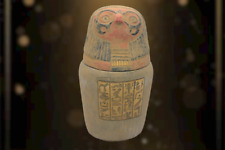 Antikes altägyptisches pharaonisches Horus-Sohn-Kanopenglas v. Chr