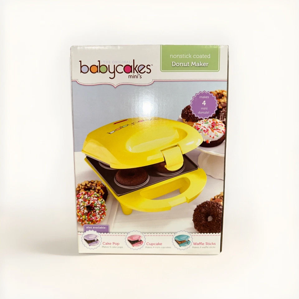🔥 Mini máquina amarilla para hacer pasteles para bebés sin donas * Totalmente nueva en caja* 🔥 Foto 1 de 1