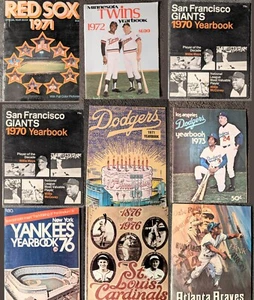 Vintage 1970's Baseball Yearbooks Yankees SF Giants LA Dodgers KC Royals Pirates - Picture 1 of 49