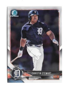 2018 Bowman Chrome CHRISTIN STEWART Chrome Prospects - DETROIT TIGERS - BCP130