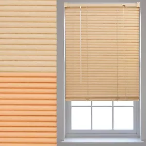 Wood Effect Venetian Blinds Trimmable Up to 210cm x 210cm Window Blind - Picture 1 of 5