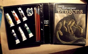 How to Draw and Paint Dragons ==PAINT KIT ===FREE POSTAGE USA - Foto 1 di 2