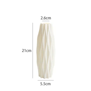 Vaso Moderno Bianco Rosa Blu Vaso Di Plastica Cesto Di Fiori Vaso Di Fiori Stile - Foto 1 di 18