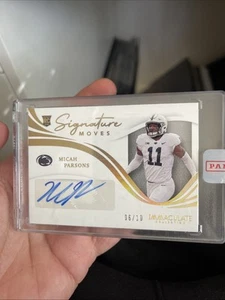 Micah Parsons Immaculate Rookie Auto /10 - Picture 1 of 2