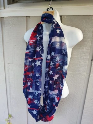 Bufanda Infinity Lavello Hometown Classics diseño patriótico, nueva con etiquetas  Foto 1 de 4